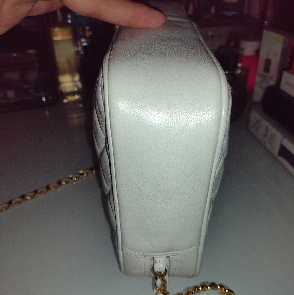 Authentic Vintage Givenchy Crossbody Bag with Gold Chainlink Strap - Picture 7 of 17